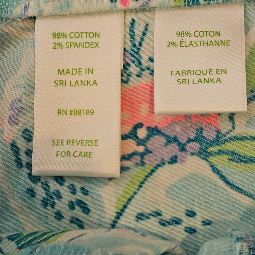 Sz 4 Lilly Pulitzer Ocean View Shorts. You've Been Spotted Porto Blue 5" Inseam - Picture 5 of 5